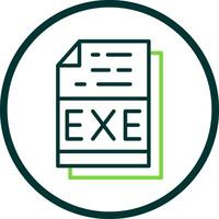 Exe File Format Vector Icon Design