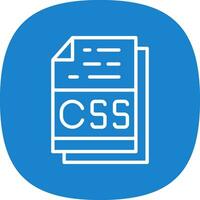 Css File Format Vector Icon Design