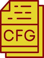 Cfg File Format Vector Icon Design