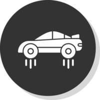 Flying car Vector Icon Design