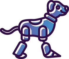 Robot dog Vector Icon Design