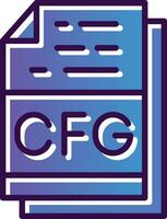 Cfg File Format Vector Icon Design