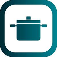 Cooking pots Vector Icon Design