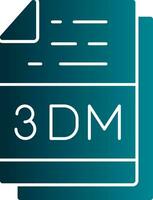 3dm archivo extensión vector icono diseño