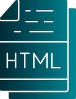 Html File Format Vector Icon Design