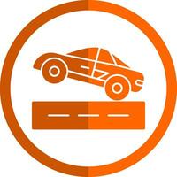 Drag racing Vector Icon Design