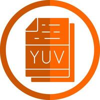 YUV File Format Vector Icon Design