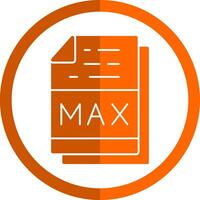 Max File Format Vector Icon Design