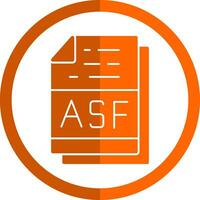 Asf File Format Vector Icon Design