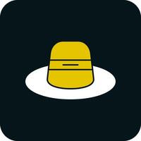 diseño de icono de vector de sombrero