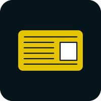 Id card Vector Icon Design