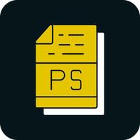 PS File Format Vector Icon Design