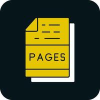 Pages File Format Vector Icon Design