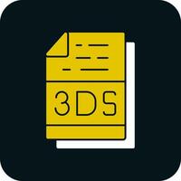 3ds File Format Vector Icon Design