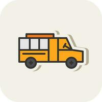 School bus Vector Icon Design