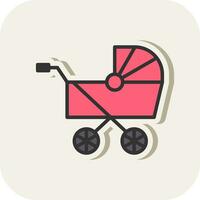 Pram Vector Icon Design