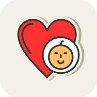 diseño de icono de vector de corazón
