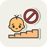 Stairs Vector Icon Design