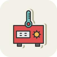 Thermometer Vector Icon Design