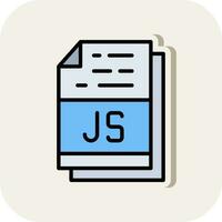 Js File Format Vector Icon Design