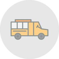 School bus Vector Icon Design