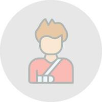 Broken arm Vector Icon Design