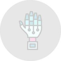 Robot hand Vector Icon Design