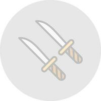 katana vector icono diseño