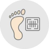 Footprint Vector Icon Design