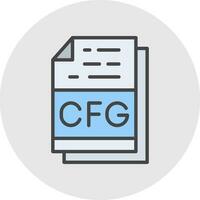 Cfg File Format Vector Icon Design