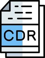 Cdr File Format Vector Icon Design