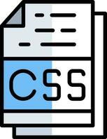 Css File Format Vector Icon Design