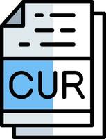 CUR File Format Vector Icon Design