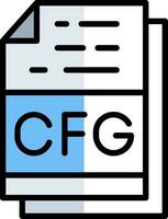 Cfg File Format Vector Icon Design