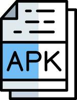 APK File Format Vector Icon Design