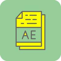 ae vector icono diseño