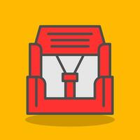 Car seat Vector Icon Design