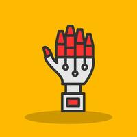 Robot hand Vector Icon Design