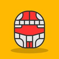 diseño de icono de vector de casco