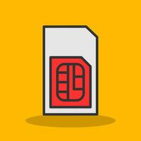 Sim card Vector Icon Design