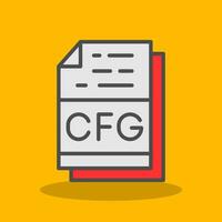 Cfg File Format Vector Icon Design