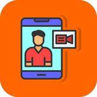 Video chat Vector Icon Design