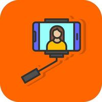 selfie palo vector icono diseño