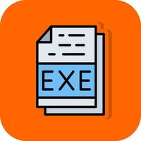 Exe File Format Vector Icon Design