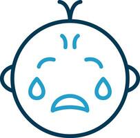 Baby crying Vector Icon Design