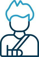 Broken arm Vector Icon Design