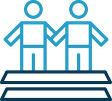 Crossing Vector Icon Design