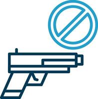 Gun ban Vector Icon Design