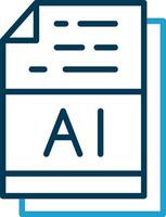 AI File Format Vector Icon Design