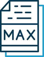 Max File Format Vector Icon Design